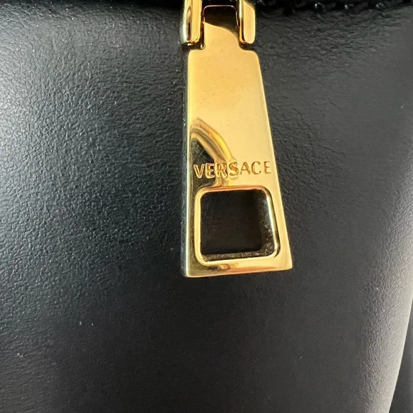 Versace Medusa Black Leather Backpack - Picture 4 of 14